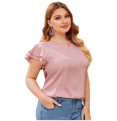 Sleeves Solid Women Top